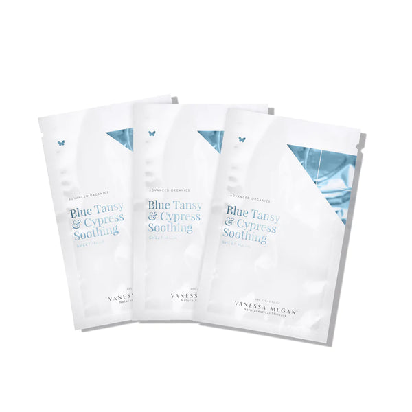 Blue Tansy & Cypress Soothing Sheet Mask 3 Pack