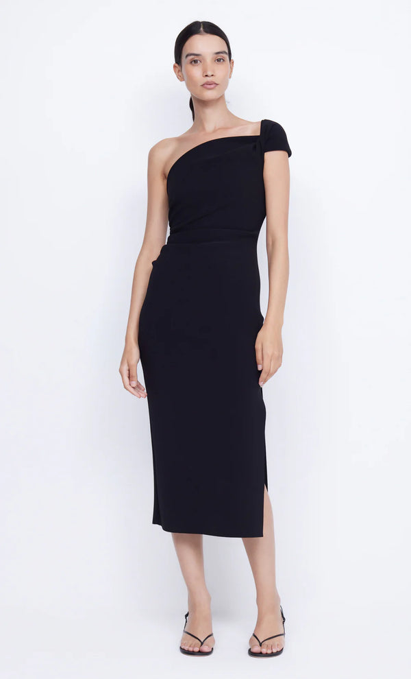 ELEA ASYM MIDI DRESS