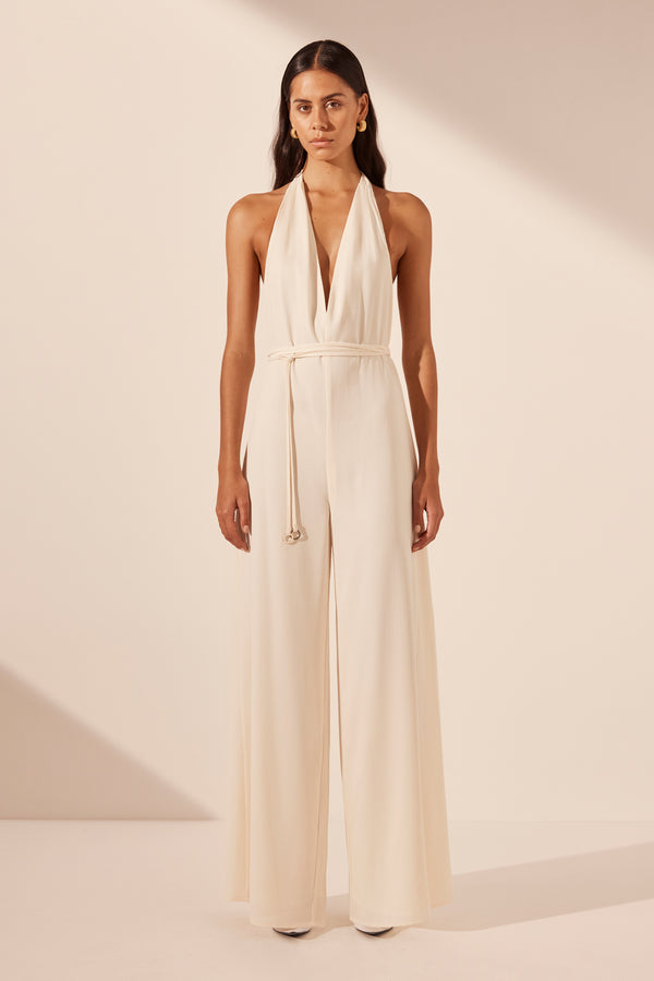 Iliad Halter Neck Open Back Jumpsuit