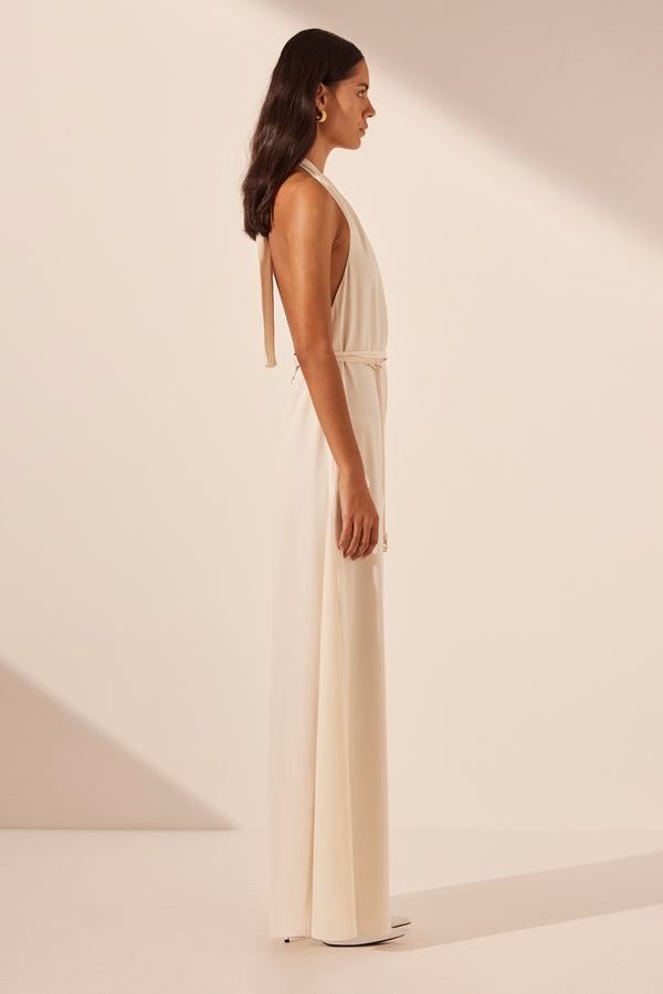 Iliad Halter Neck Open Back Jumpsuit