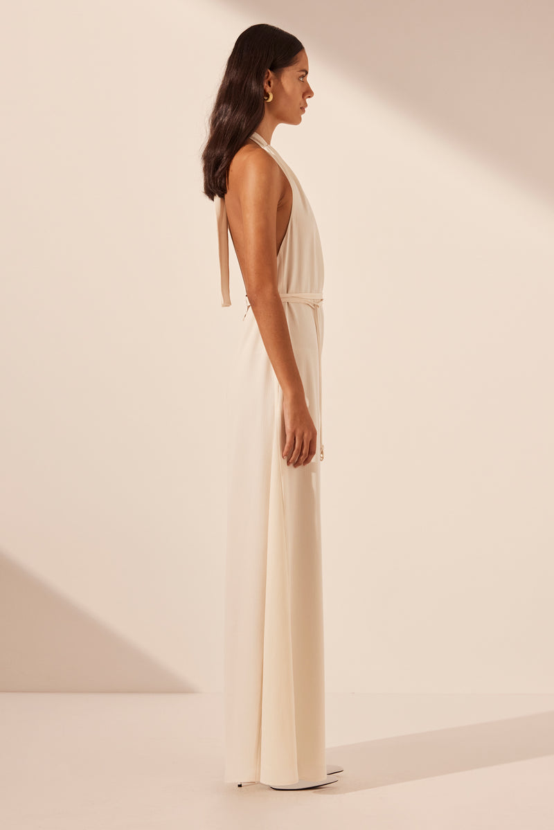 Iliad Halter Neck Open Back Jumpsuit