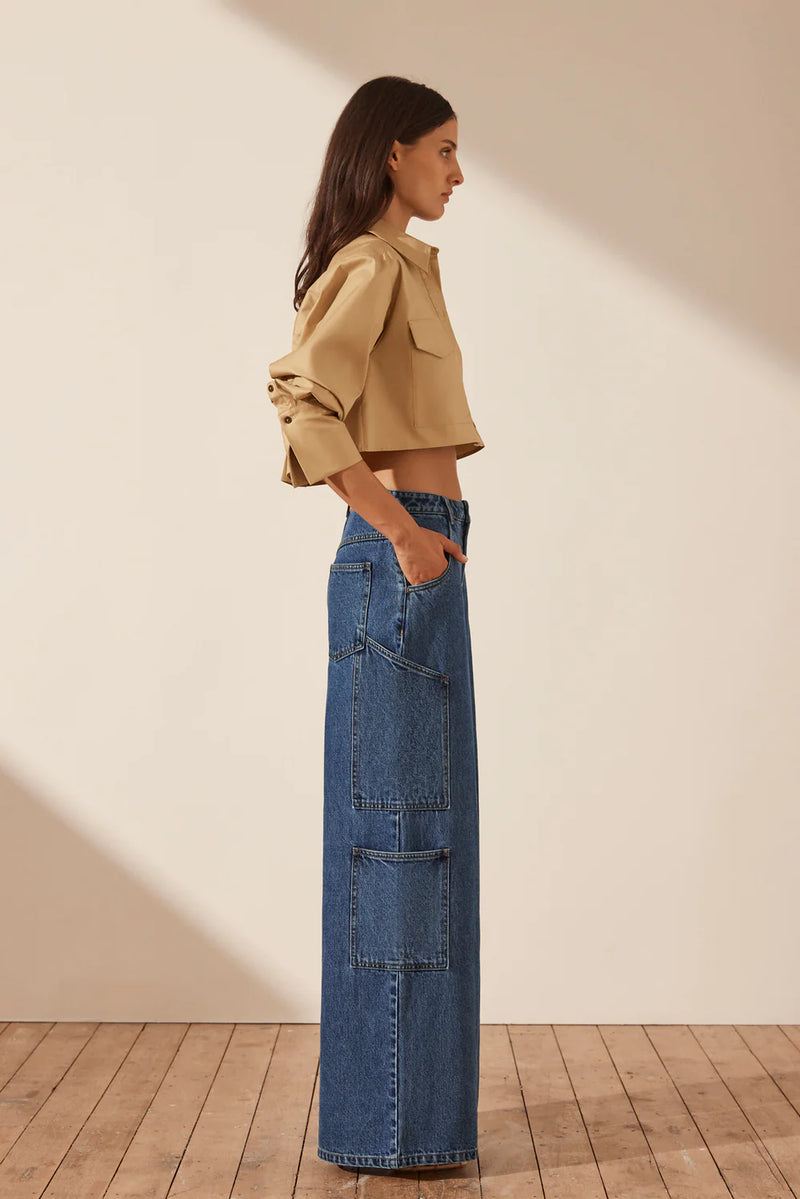 Toreve Wide Leg Cargo Jean