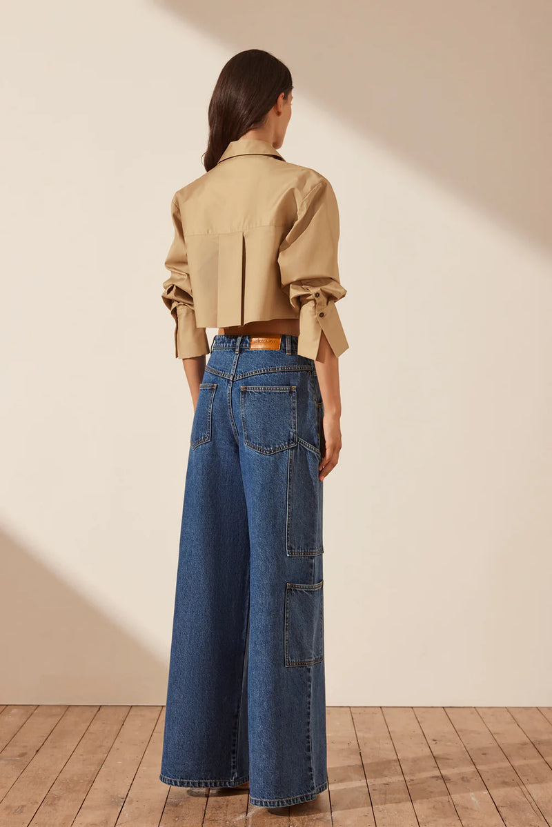 Toreve Wide Leg Cargo Jean