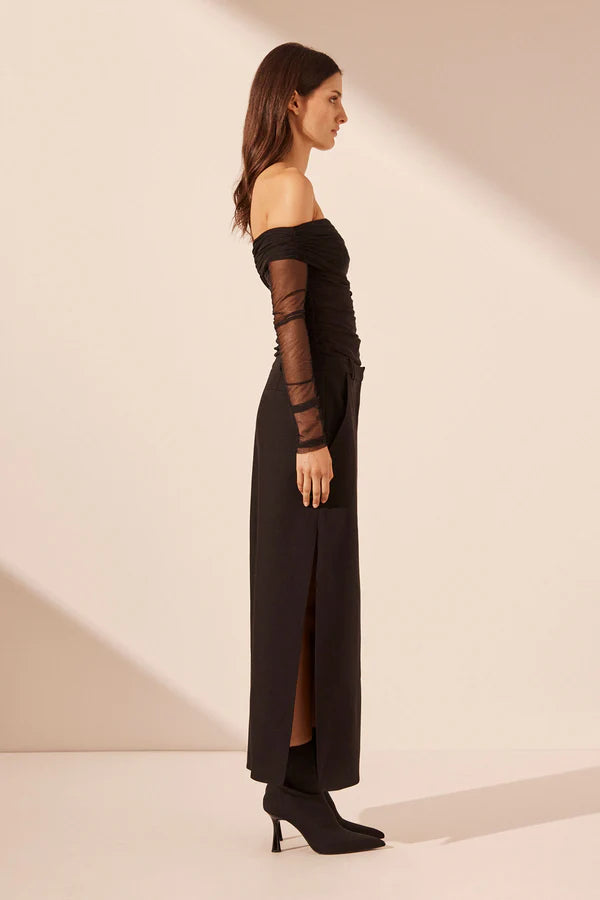 Mira Long Sleeve Off Shoulder Top – Boutique