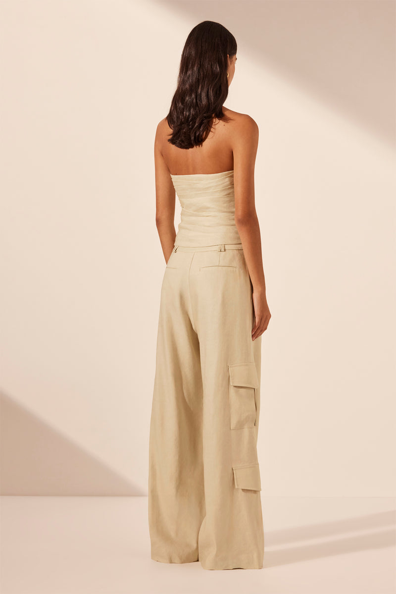 Kasbah Strapless Draped Bodice
