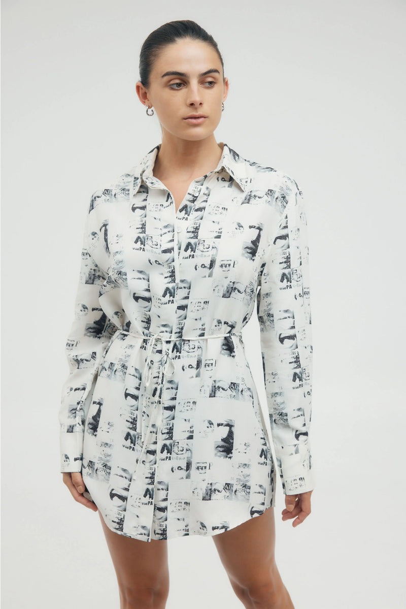 Lip Service Oversized Shirt Dress