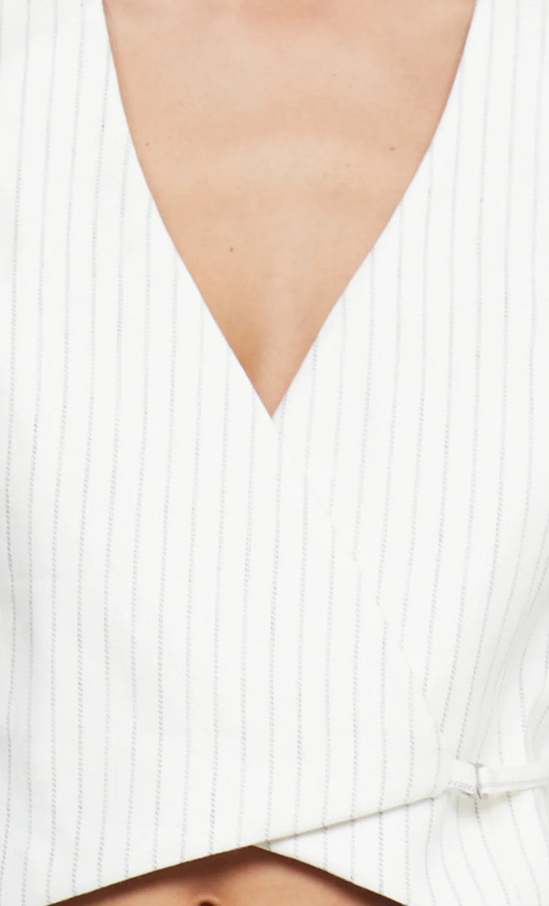 Lou Pinstripe Vest