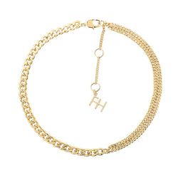 Amplify Double Curb Chain Necklace 540mm