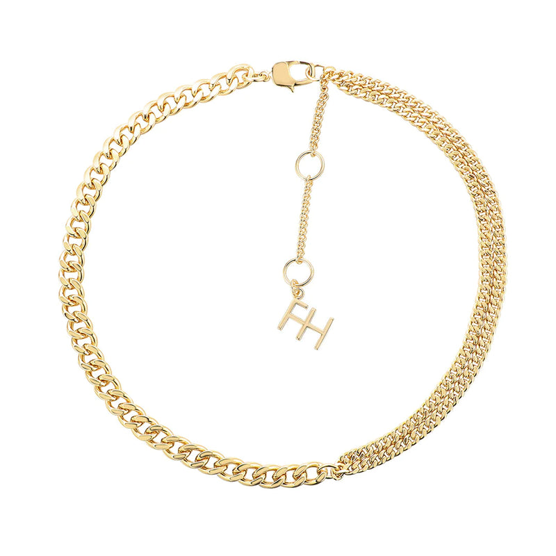 Amplify Double Curb Chain Necklace 540mm