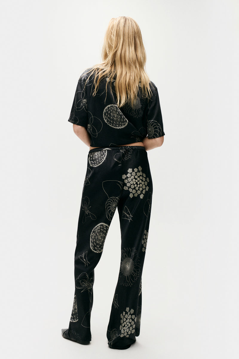 BIAS CUT PANTS FIBONACCI BLACK