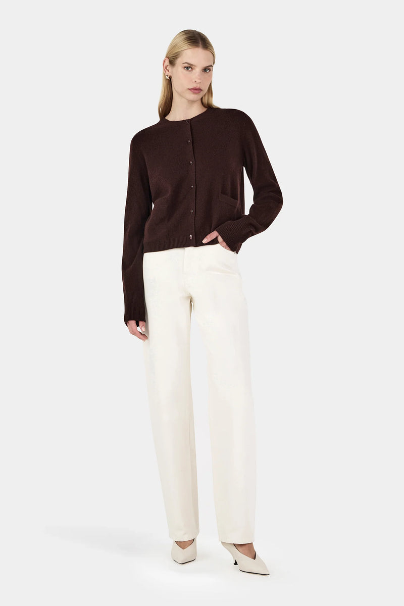 DOLLY CASHMERE CARDIGAN COGNAC