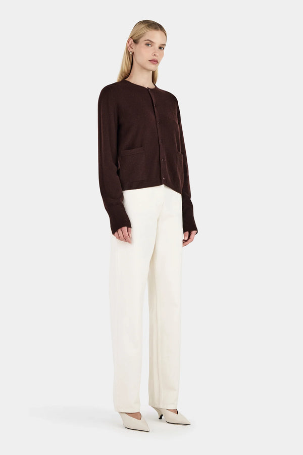 DOLLY CASHMERE CARDIGAN COGNAC