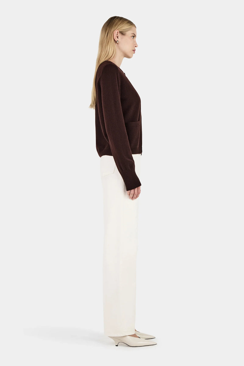 DOLLY CASHMERE CARDIGAN COGNAC