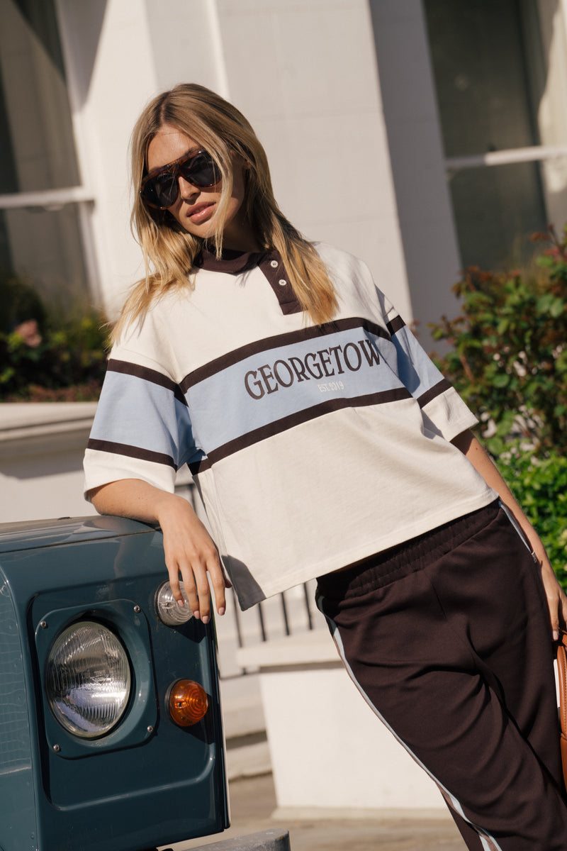 GT RUGBY SHORT SLEEVE POLO SHIRT COCONUT
