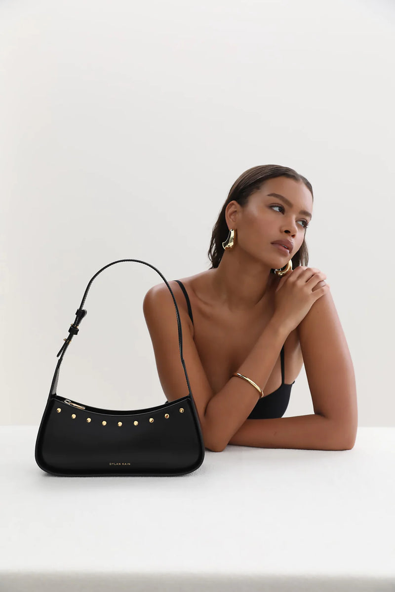 The Remi Studded Bag - Gold