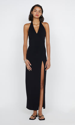 Irie Halter Dress Black