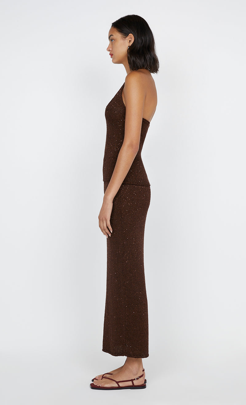 DELFINA SEQUIN HALTER TOP