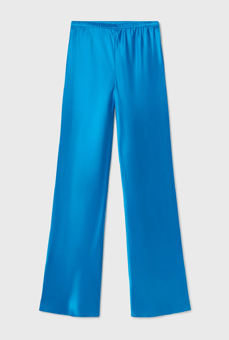 Bias Cut Pants Coat Blue