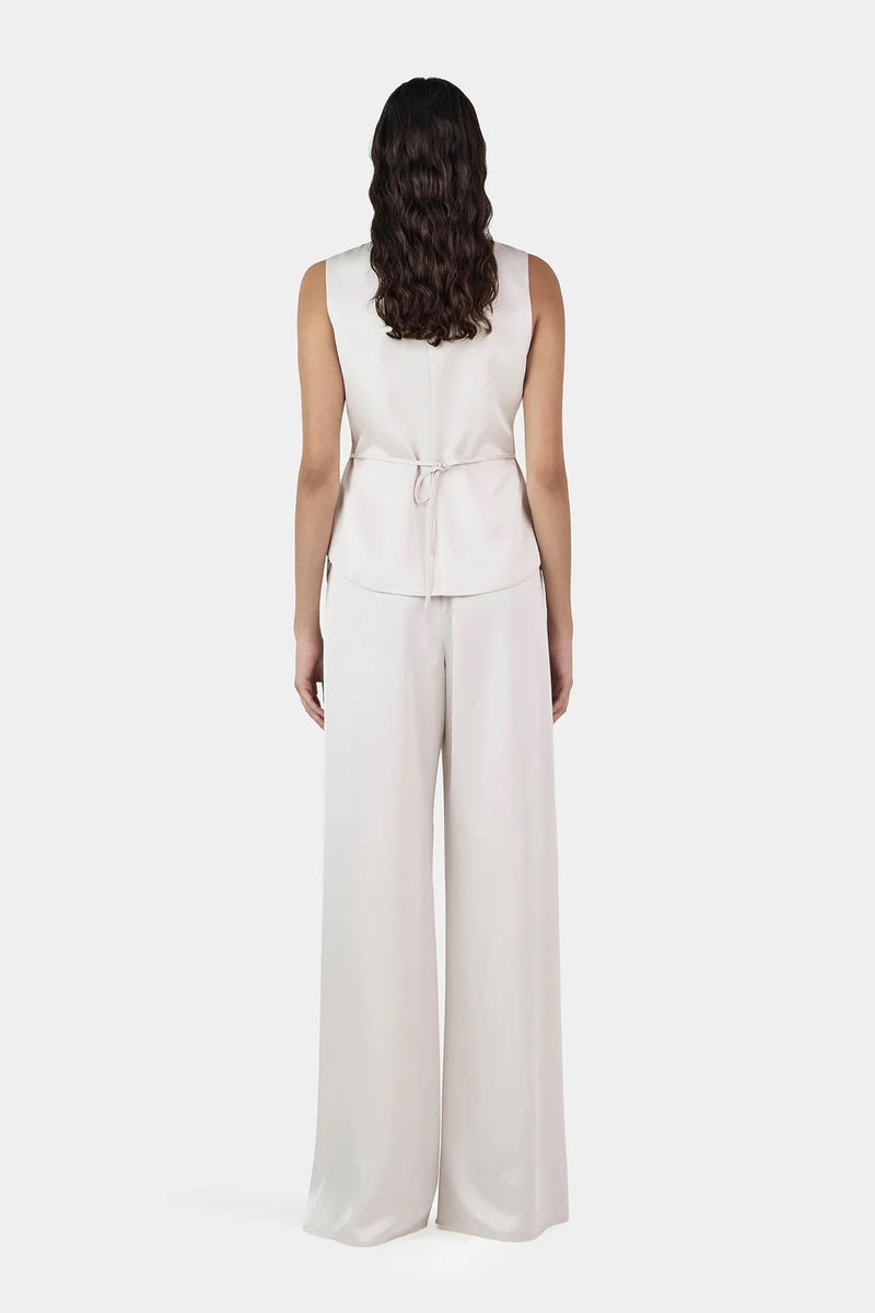 LANE SATIN PANT IVORY
