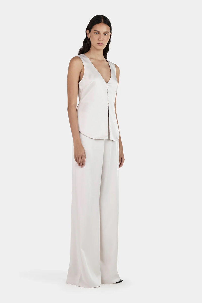 LANE SATIN PANT IVORY