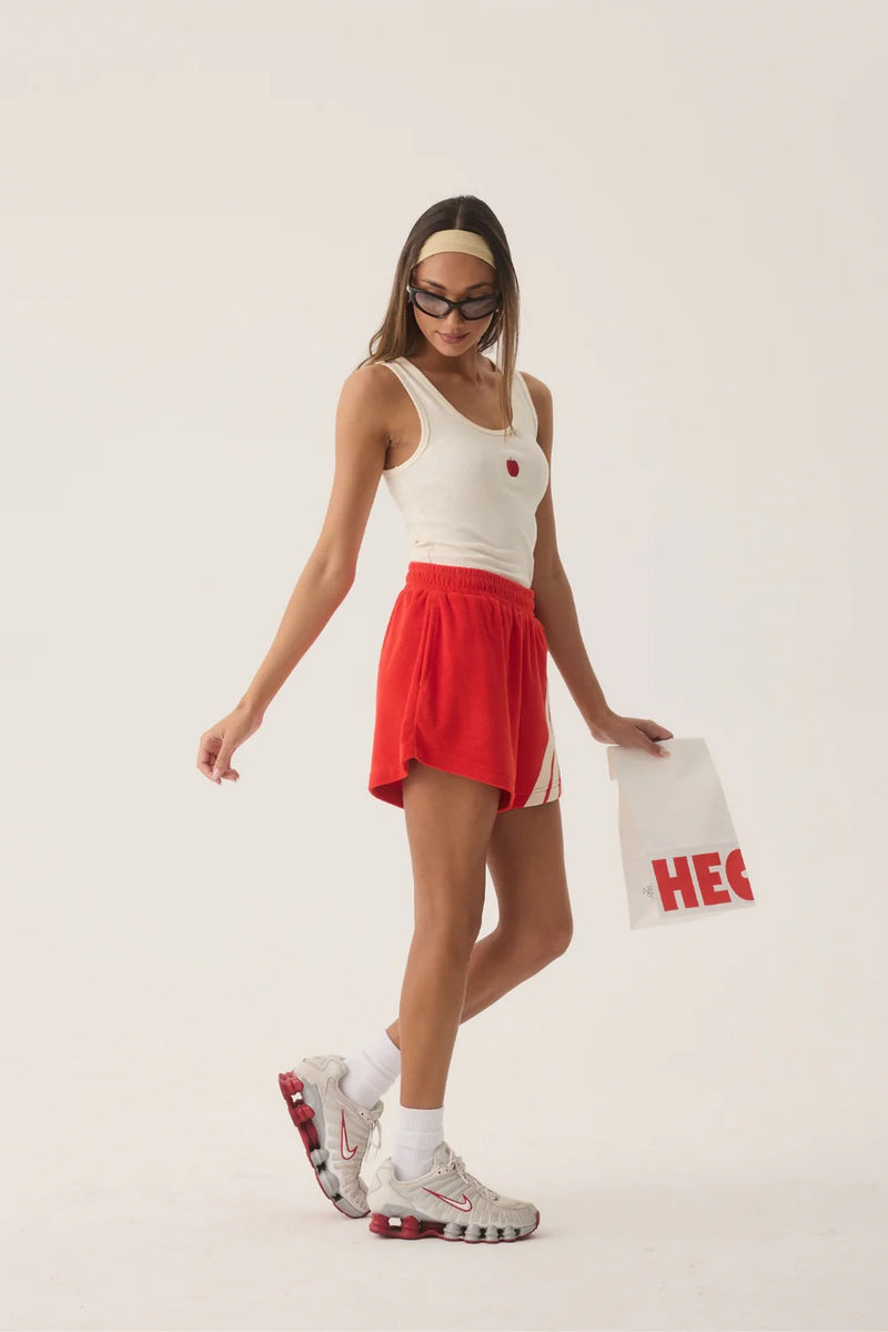 TROPIQUES TERRY SHORT APPLE RED