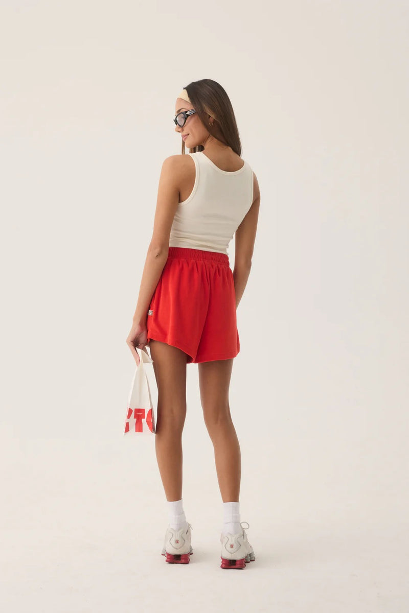 TROPIQUES TERRY SHORT APPLE RED