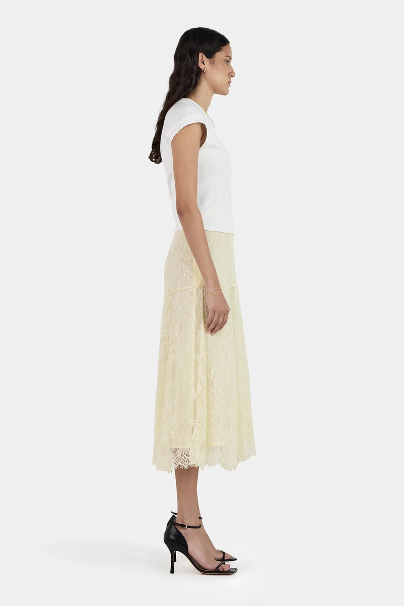 EMMANUEL LACE SKIRT BUTTER