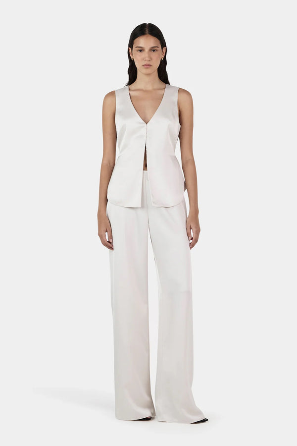 LANE SATIN PANT IVORY
