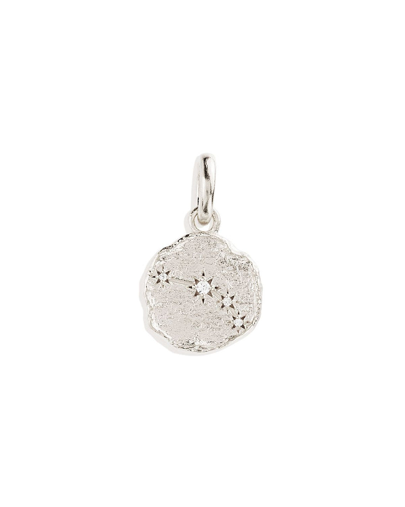 Cosmic Love Reversible Pendant - Aries Silver