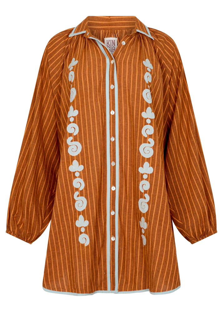 BELLO SWIRL CUPIO SHIRT DRESS