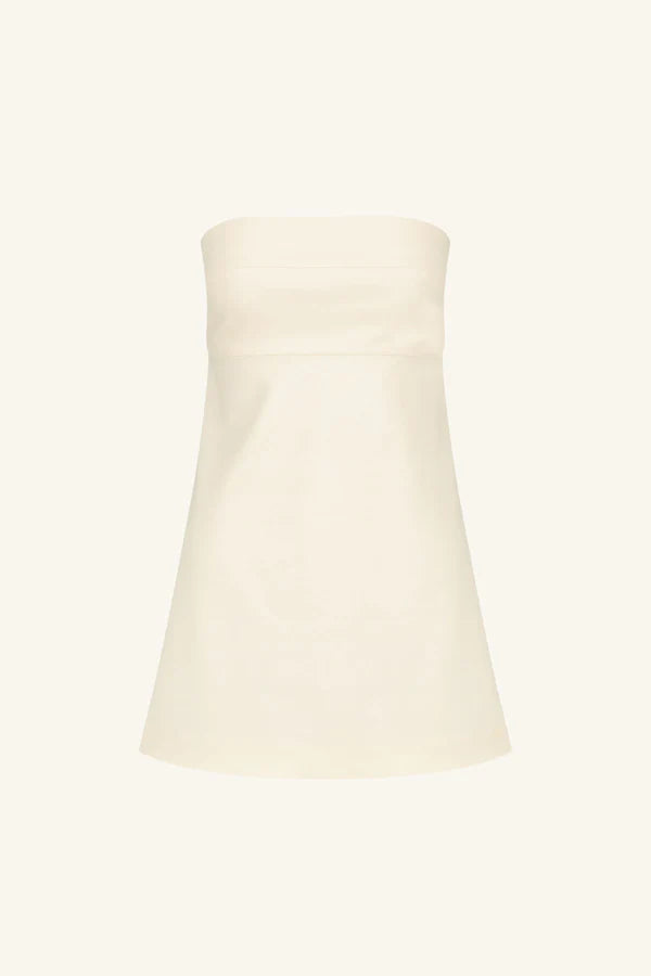 lani strapless mini dress Lani Strapless Mini Dress Rice – Issue.1 Boutique