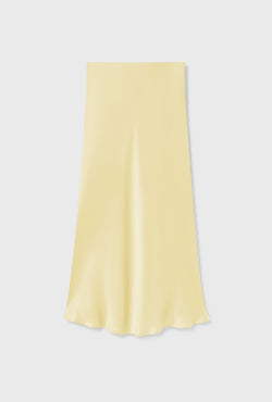 LONG BIAS CUT SKIRT VANILLA FLOWER