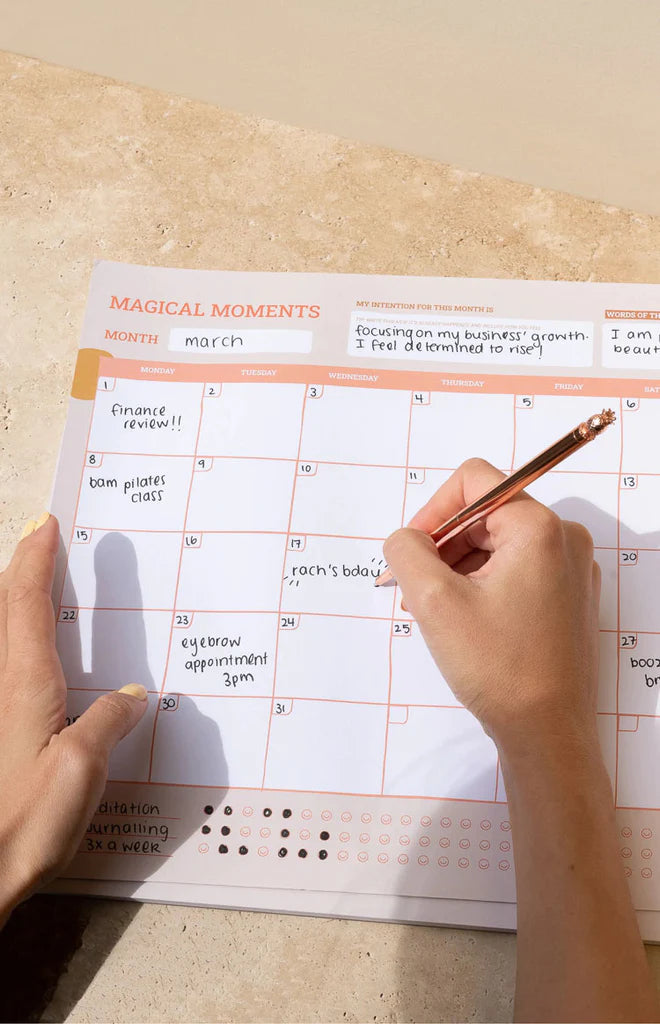 Magical Moments Monthly Planner Desk Pad