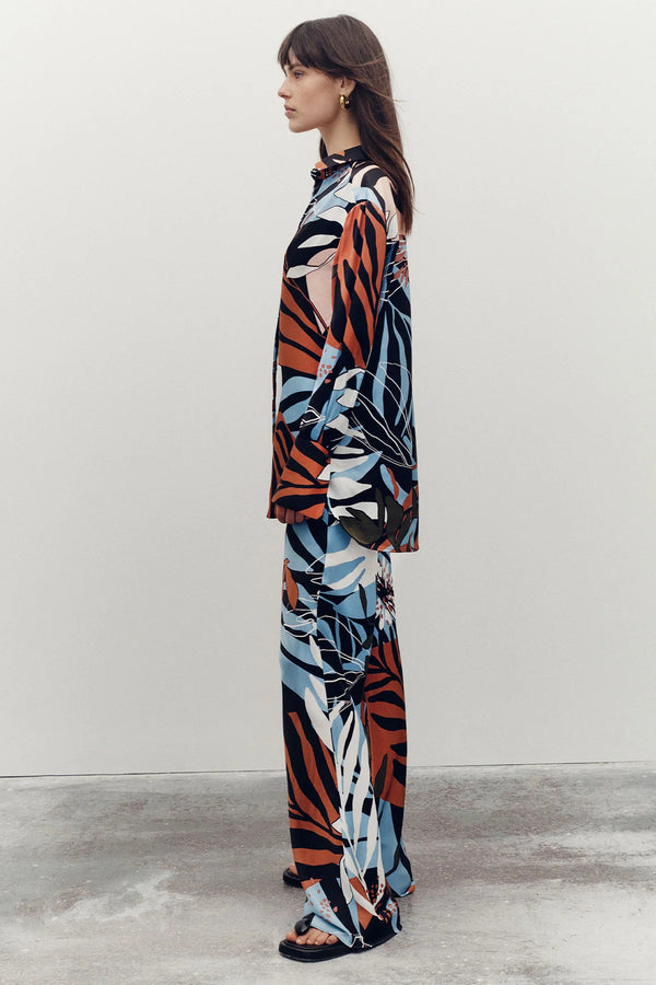 Tramonto Silk Bias Cut Pant