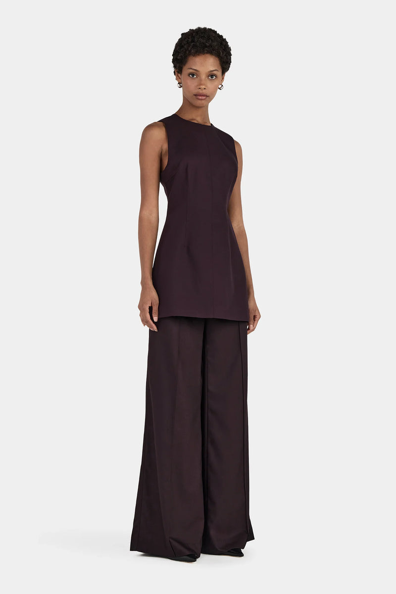 TRELLIS TUNIC PLUM