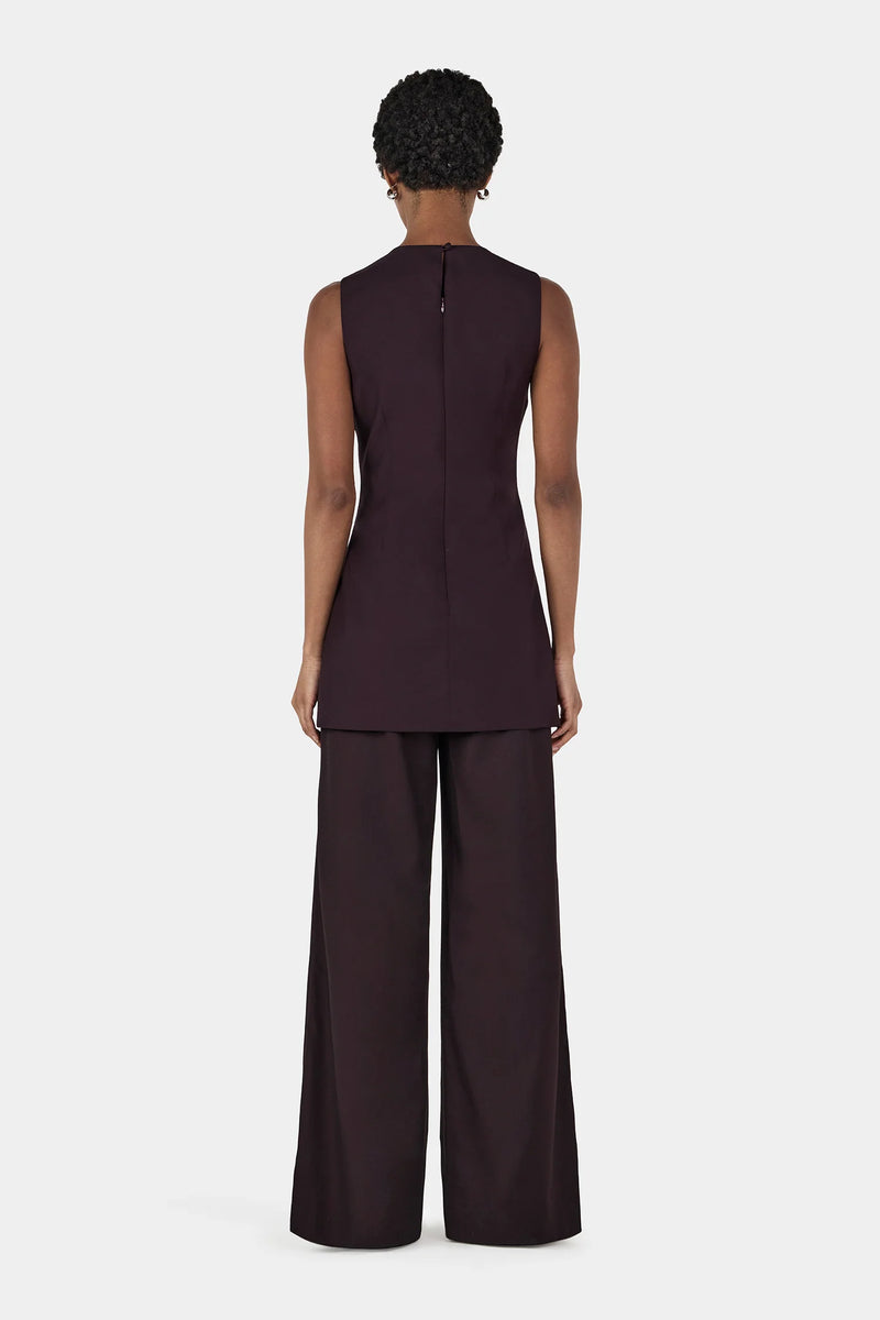 TRELLIS TUNIC PLUM