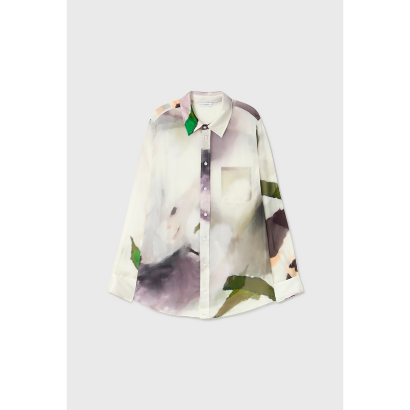CHIFFON BOYFRIEND SHIRT PHOSPHATE