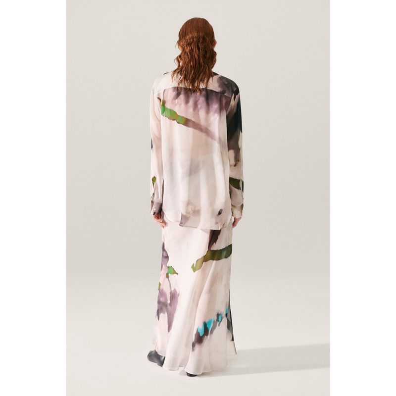 CHIFFON BOYFRIEND SHIRT PHOSPHATE