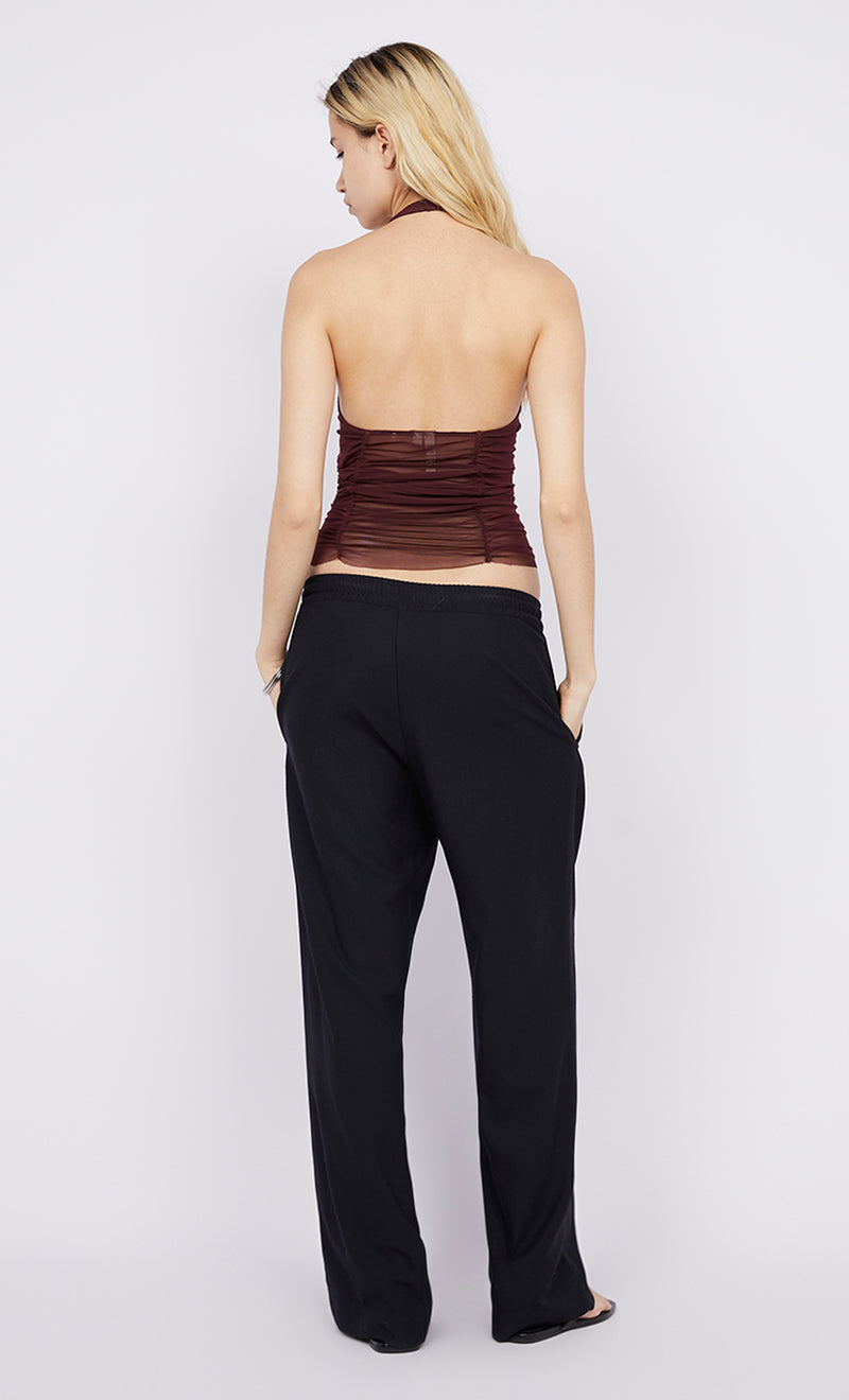 ESSIE HALTER TOP DEEP PLUM