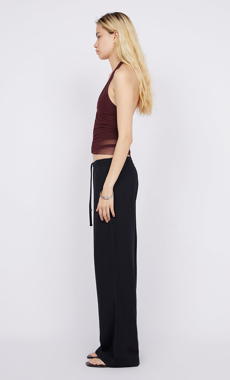 ESSIE HALTER TOP DEEP PLUM
