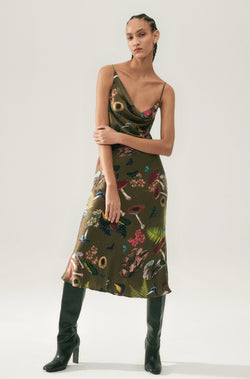 Carrie Dress Magic Mushroom Dark Earth