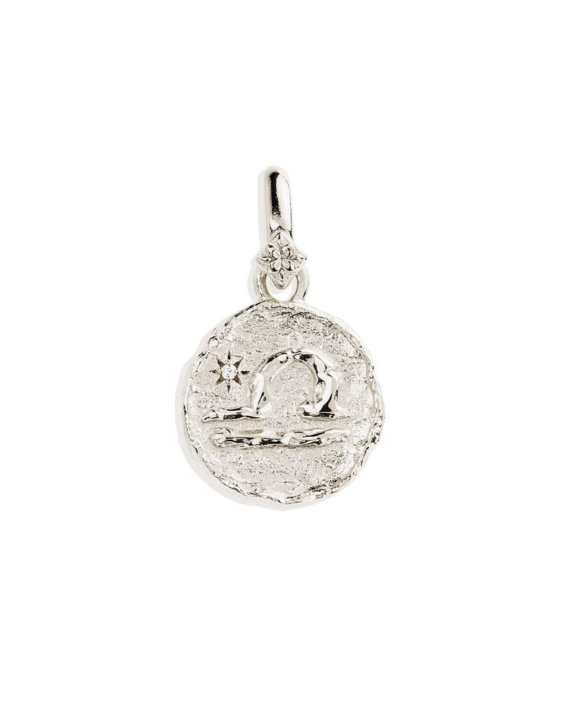 Cosmic Love Reversible Pendant - Libra Silver