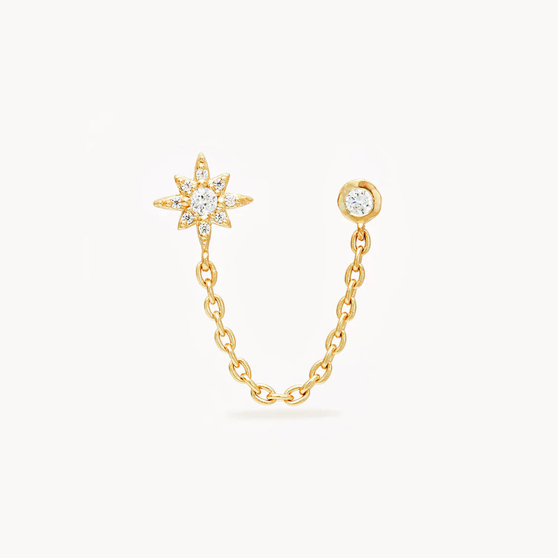 Dancing in Starlight Chain Earring