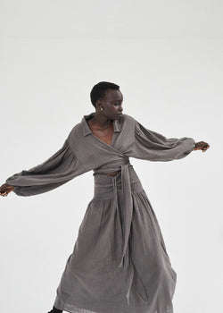 Ode Wrap Blouse