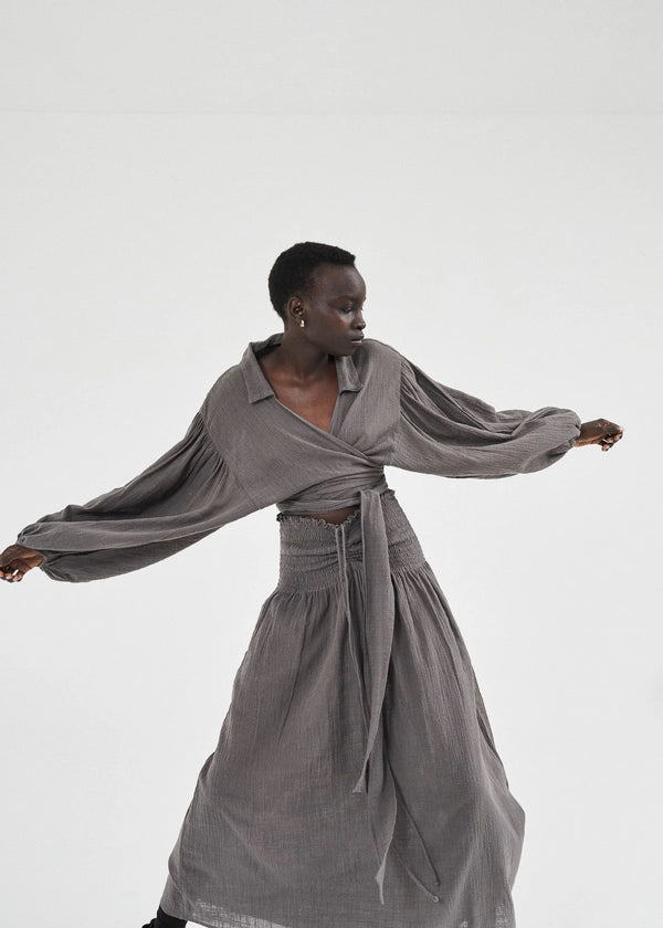 Ode Wrap Blouse