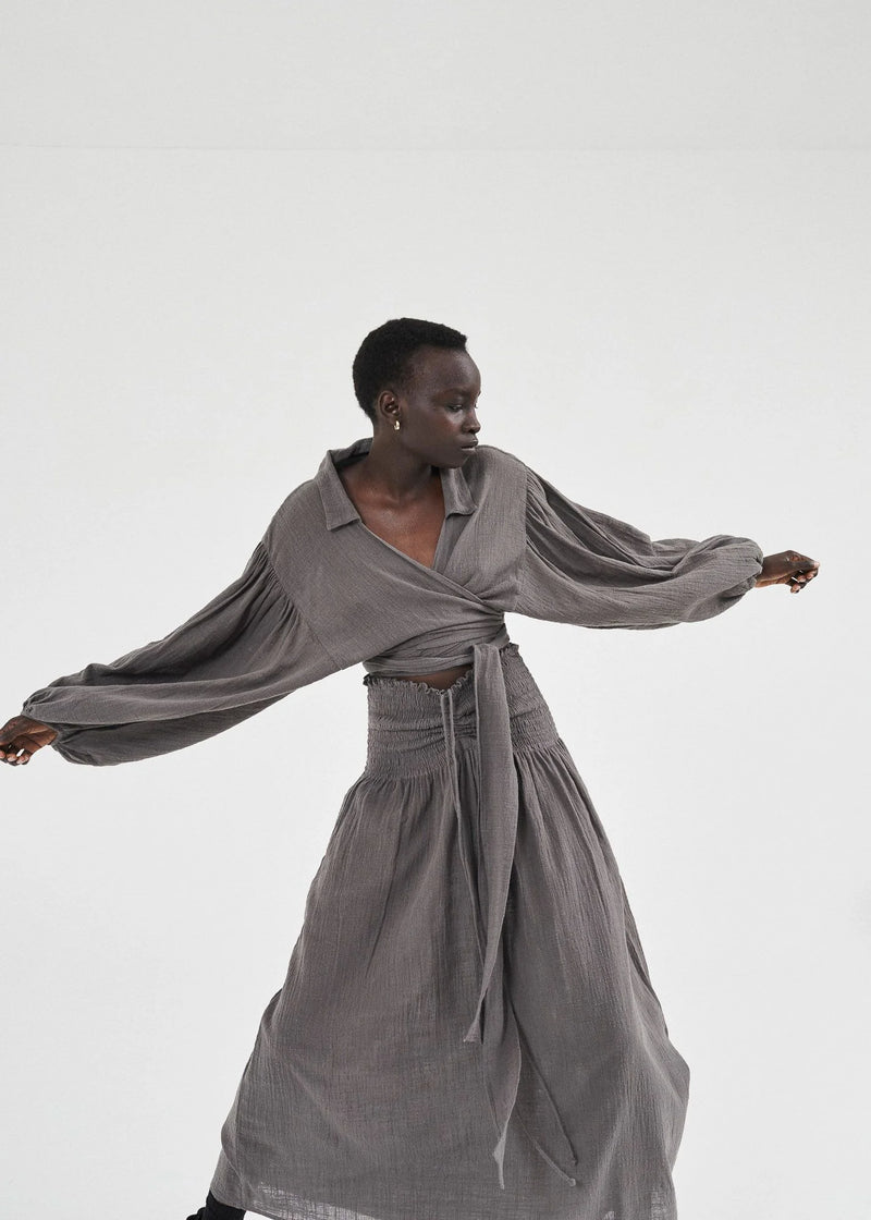 Ode Wrap Blouse