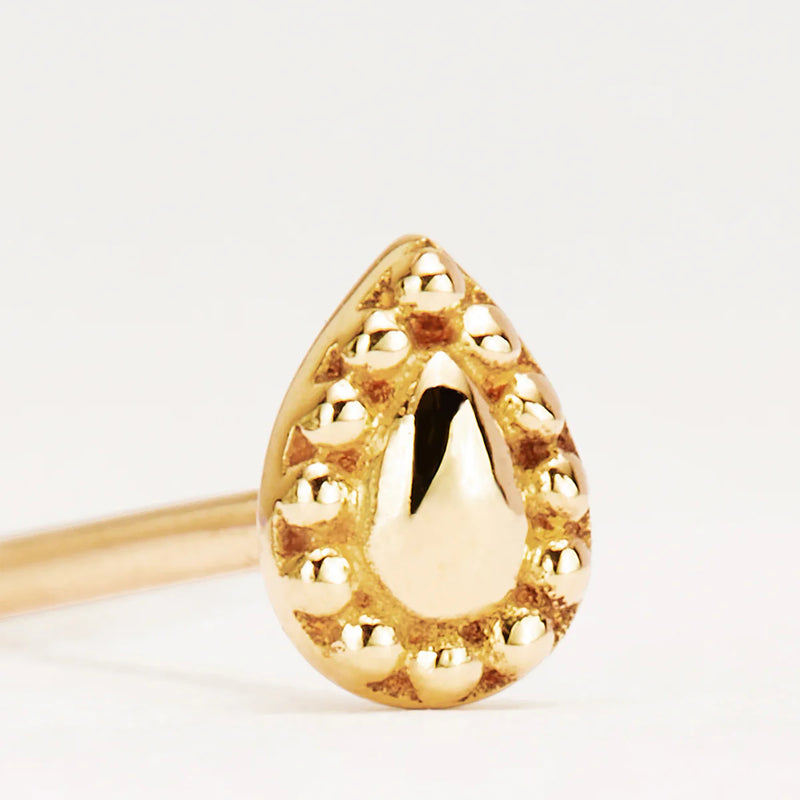 14k Gold Adored Stud Earring