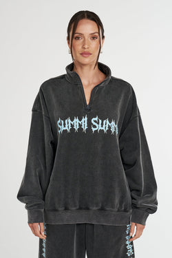 ZIP NECK JUMPER