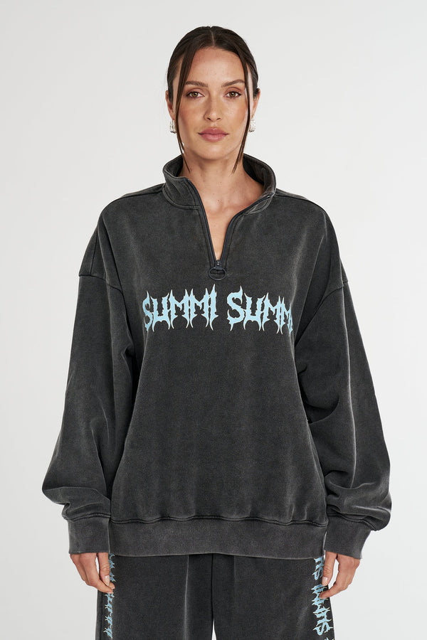 ZIP NECK JUMPER