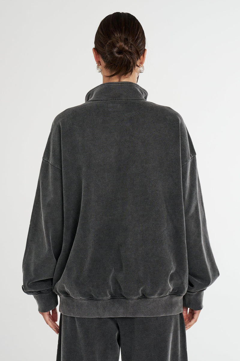 ZIP NECK JUMPER